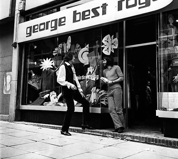 George Bests Boutique: Recording star Don Fardon called with some of his