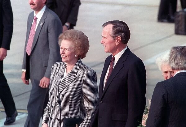 George Bush and Margaret Thatcher at LAP 31st May 1989