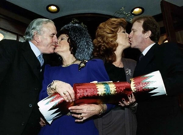 George Cole actor with his wife and Rula Lenska actress
