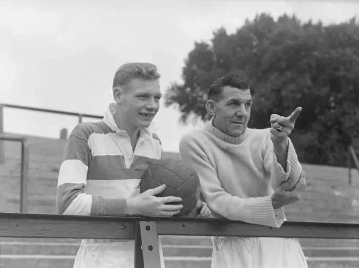 Framed Print : George Crickson, 16 due to sign for QPR on birthday next week with Manager Dave Magnall Framed Print : George Crickson, 16 due to sign for QPR on birthday next week with Manager Dave Magnall