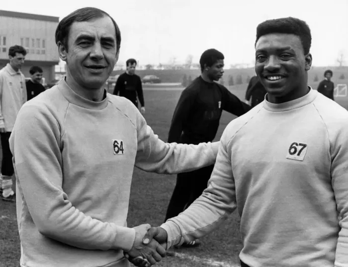 Framed Print : George Dalton, Physiotherapist, Coventry City Football Club, pictured with Andy Harvey