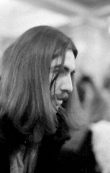 George Harrison in Birmingham for a performance at the Town Hall