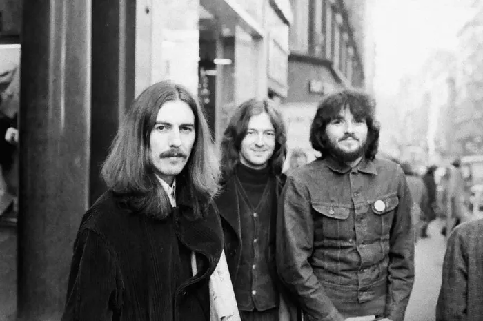 Framed Print : George Harrison leaves the Midland Hotel, New Street, Birmingham on his way to perform