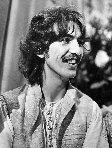 George Harrison pictured in Bangor North Wales. George