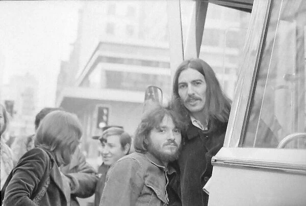 George Harrison on his way to Birminghams Town Hall