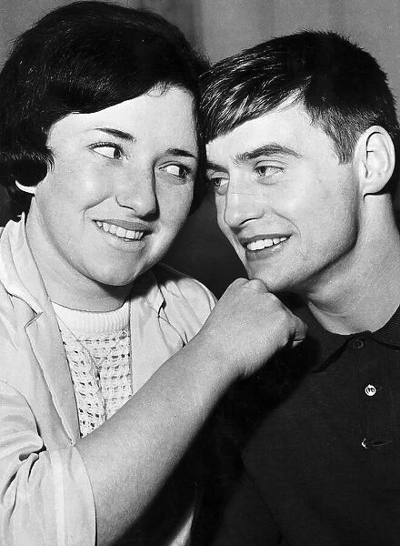 George Hind with girlfriend Margaret Harvey