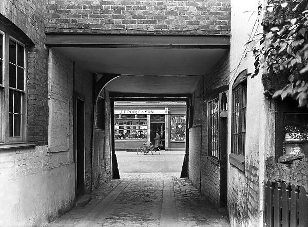 George Inn yard, Uxbridge, London (formerly Middlesex) looking towards F. F