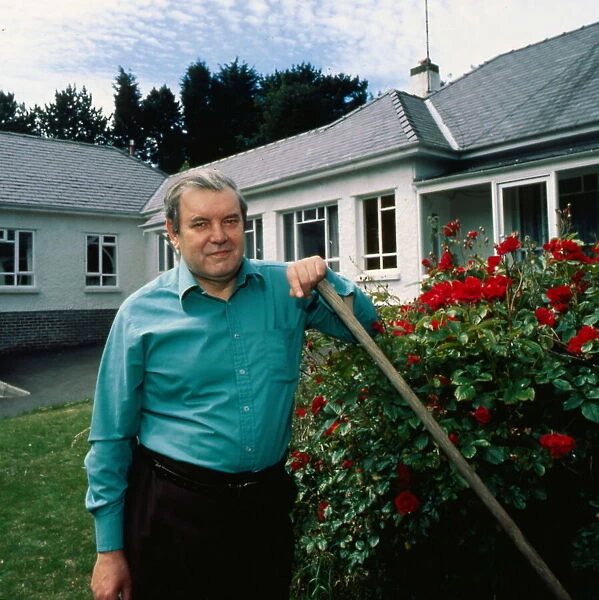 George McDonald Fraser November 1978 Pictured in his garden