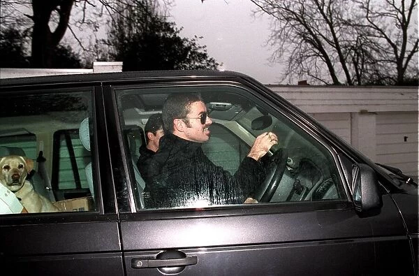 GEORGE MICHAEL AND FRIEND David Austin IN HIS CAR