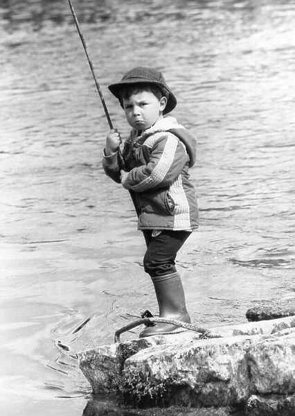 George Miller, Scotlands youngest angler, who can be spotted regularly at the Leven