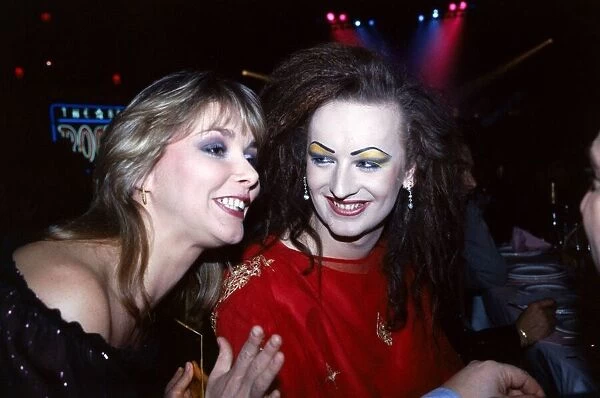 George O Dowd  /  Boy George Pop Singer of Culture Club with Cheryl Baker at the Rock