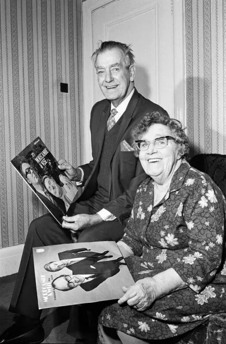 Framed Print : George and Sadie Bartholomew both aged 74, parents of Eric Morecambe Framed Print : George and Sadie Bartholomew both aged 74, parents of Eric Morecambe