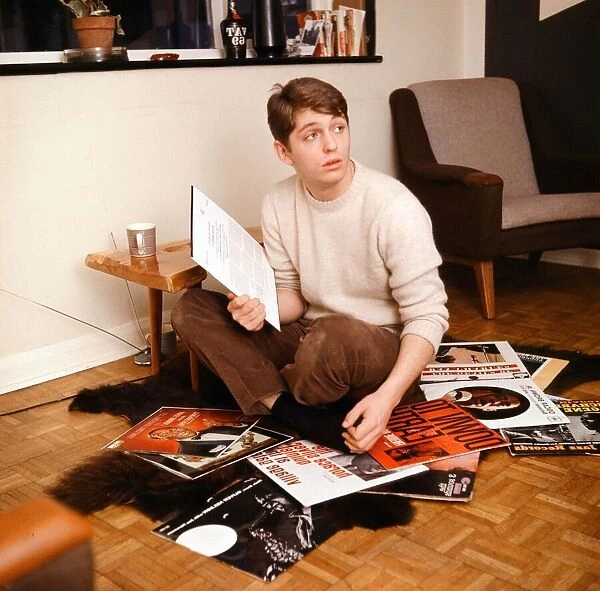 Georgie Fame at home. 10th January 1965