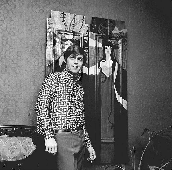 Georgie Fame Singer and Composer, Mar 1966 photographed in his new shirt bought
