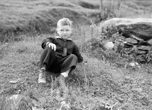 Georoid Keane, only child on Great Blasket Island. 2  /  9  /  1951 B4206  /  8