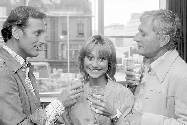 Gerald Harper Felicity Kendal and Nigel Davenport August 1979 who are all taking