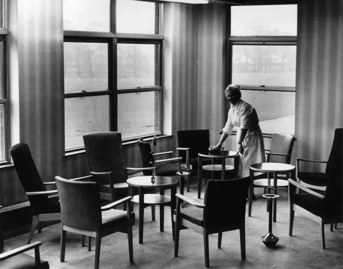 Framed Print : Geriatrics Unit at Rubery Hill Hospital, Birmingham, 23rd January 1964 Framed Print : Geriatrics Unit at Rubery Hill Hospital, Birmingham, 23rd January 1964