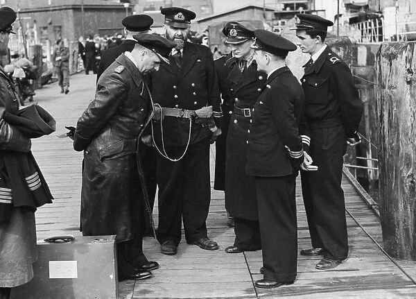 German Admirals surrender during World War Two. May 31st 1945