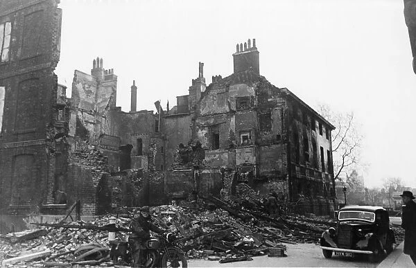 German air raid on the city of London during the Second World War