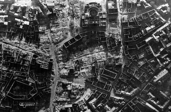 The German city of Mainz more than three months after the RAF