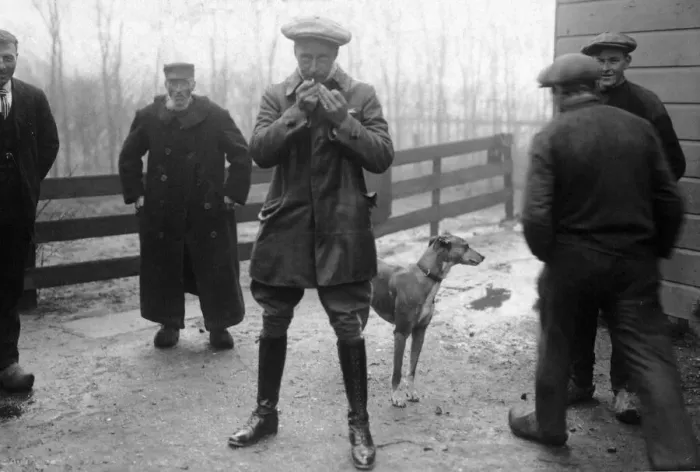 Framed Print : German Ex-Crown Prince Wilhelm seen here in exile in Holland. 28th November 1918 Framed Print : German Ex-Crown Prince Wilhelm seen here in exile in Holland. 28th November 1918