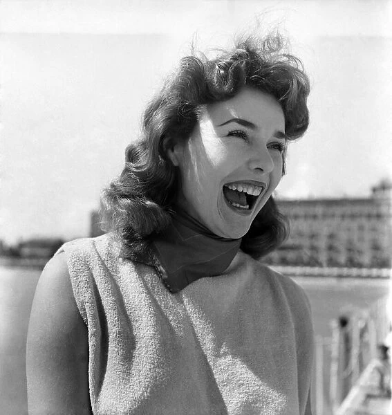 German Film Star Tanya Weber in Venice, Italy. September 1952 C4470