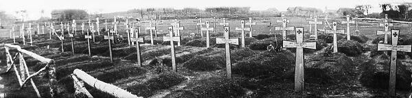 German graves near the village Malaya Nezhoda in Russia. 2nd February 1941