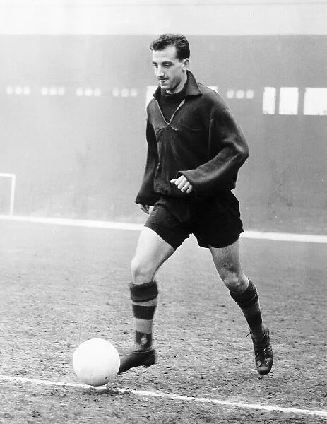 Gerry Byrne of Liverpool during training session, March 1959