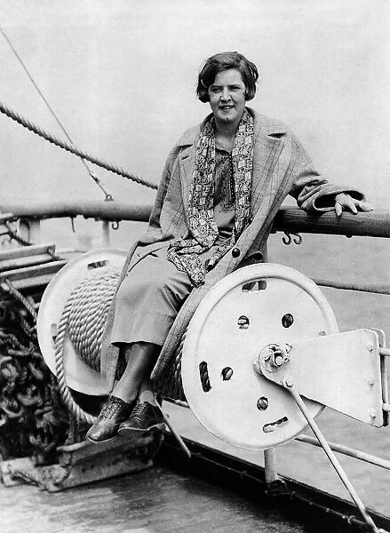 Gertrude Ederle, who became the first woman to swim the English Channel in 1926
