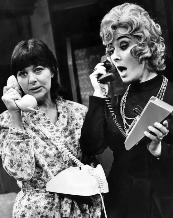 Framed Print : Gill Graham and Jane Lowe play Terry Phillips and Fiona Foster in a new play Framed Print : Gill Graham and Jane Lowe play Terry Phillips and Fiona Foster in a new play