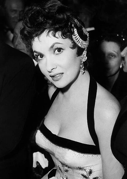 Gina Lollobrigida Italian actress October 1954