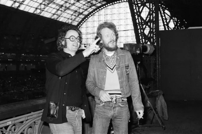 Framed Print : Ginger Baker (right), Drummer and founder of the rock band Cream, with Mel Bush Framed Print : Ginger Baker (right), Drummer and founder of the rock band Cream, with Mel Bush