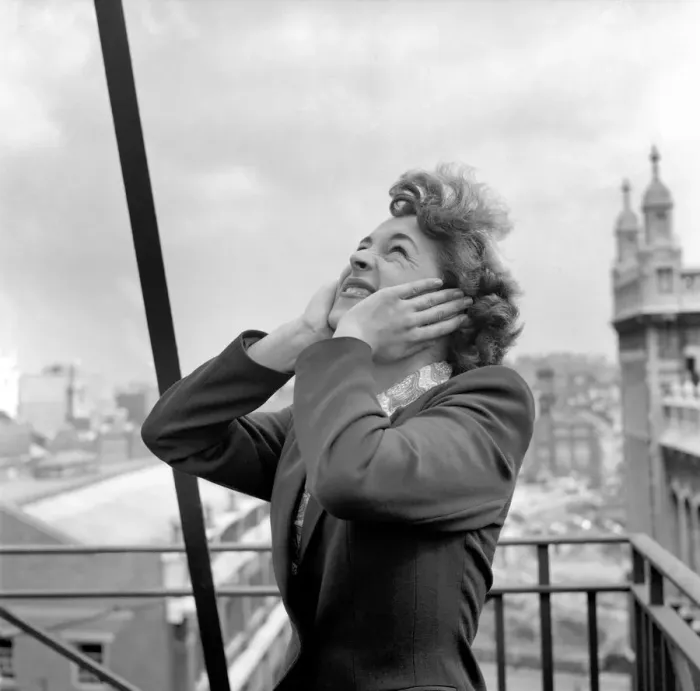 Framed Print : Girl Deafened by Jets. September 1953 D5544-001 Framed Print : Girl Deafened by Jets. September 1953 D5544-001