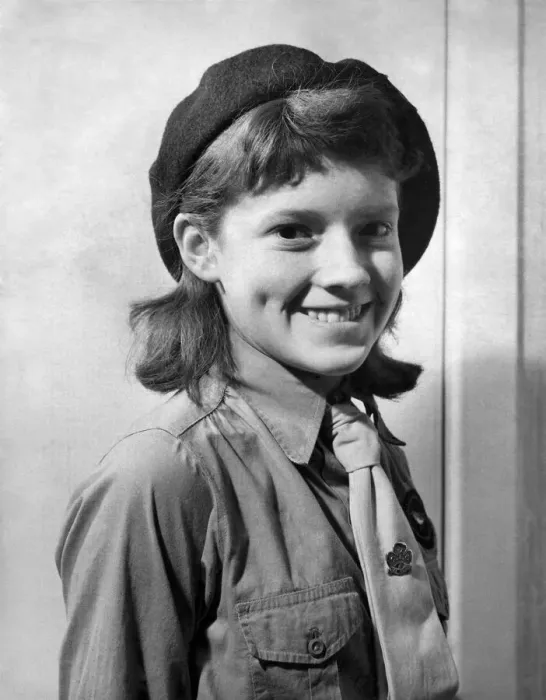 Framed Print : Girl Guides (Janet Foreman). February 1965 P005286