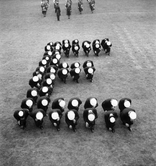 Framed Print : Girls of the three Services (WRNS, WRAC, WRAF) are being trained at Wilmslow for a