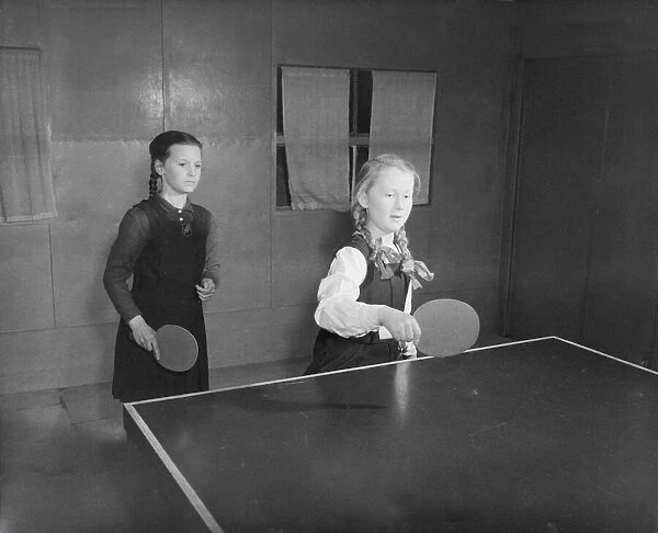 Girls Table Tenniscontest at West Bromwich, Shows Josie Scollock (11