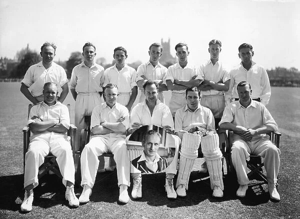 Glamorganshire County Cricket club pose for a group photograph as the County Crickey