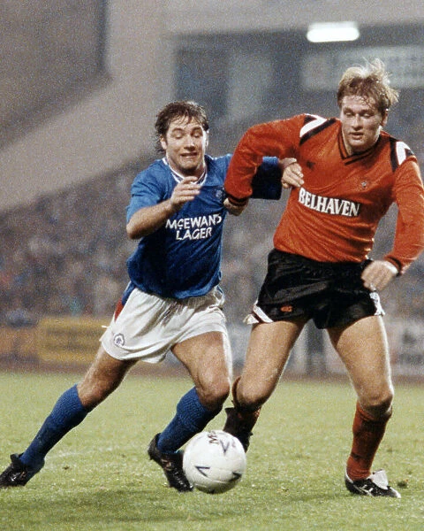 Glasgow Rangers 1 v Dundee United 2. Scottish Premier Division match at Ibrox