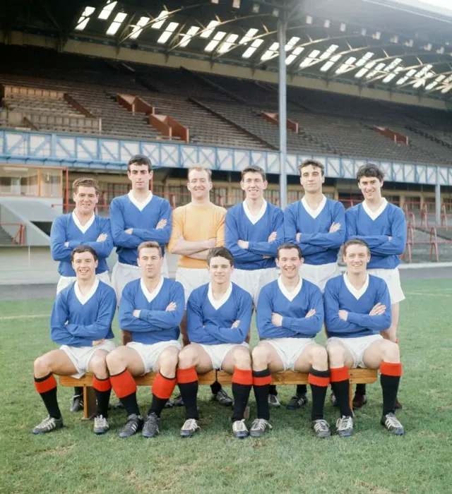 Framed Print : Glasgow Rangers, Photocall, 25th November 1963. Back Row, left to right Framed Print : Glasgow Rangers, Photocall, 25th November 1963. Back Row, left to right