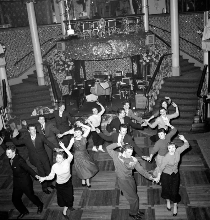 Framed Print : Glasgow Sinners, dancers at the Cafe de Paris. March 1957 J1943 Framed Print : Glasgow Sinners, dancers at the Cafe de Paris. March 1957 J1943