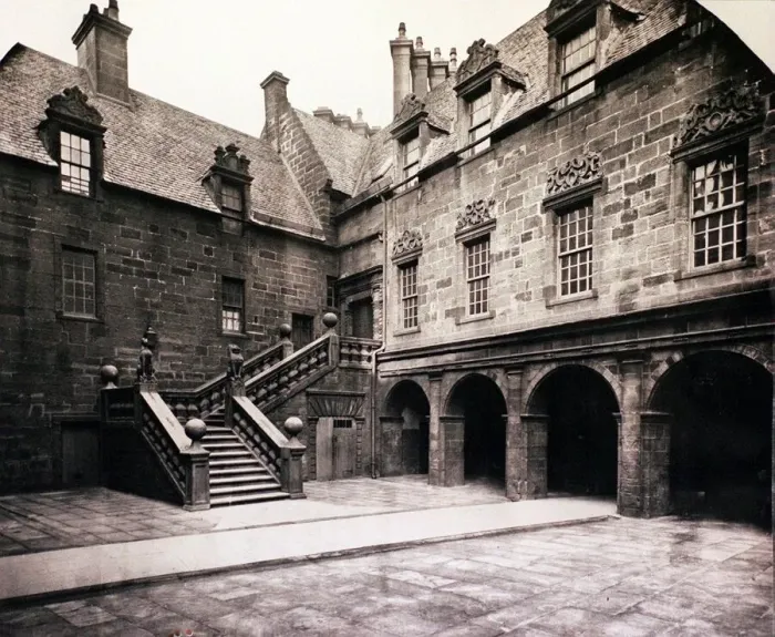 Framed Print : Glasgow University - old photograph showing the Lion and Unicorn staircase at the Old Framed Print : Glasgow University - old photograph showing the Lion and Unicorn staircase at the Old