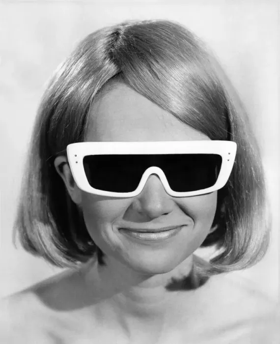 Framed Print : Glasses: Spectacles: Sunglasses Fashion. April 1968 P018639