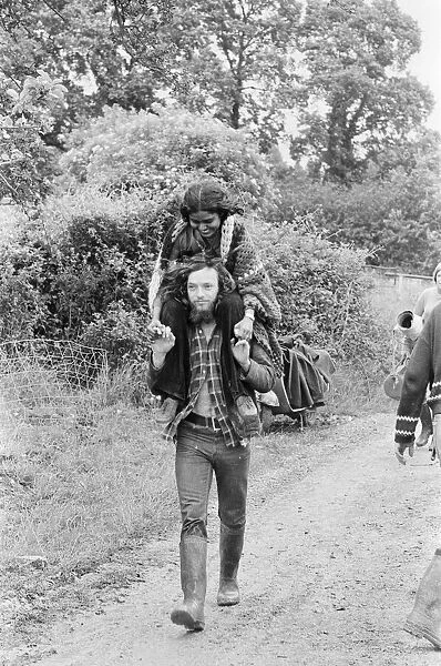 Glastonbury Fair, 19th June 1971. The Festival moved to the time of