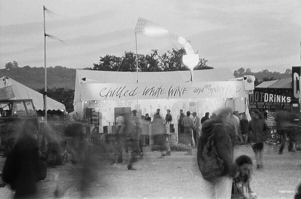 Glastonbury Festival 1994. General scenes. The Chilled Wine Shop on site