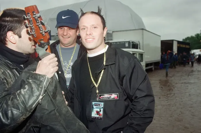 Framed Print : Glastonbury Festival 1997 Picture shows Keith Flint from The Prodigy