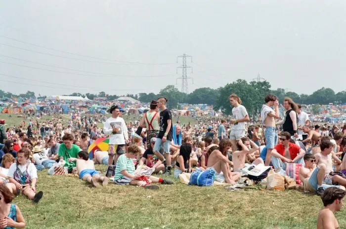 Framed Print : Glastonbury Festival. 27th June 1992