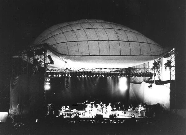 Glastonbury festival, Pilton, inflatable stage, Circa 1st July 1979