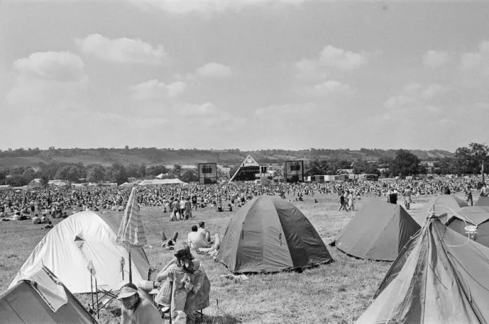 Framed Print : Glastonbury Festival, Pilton, Somerset. Picture shows scenes from the 1993 Framed Print : Glastonbury Festival, Pilton, Somerset. Picture shows scenes from the 1993