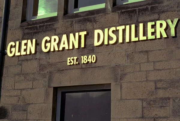 Glen Grant Distillery, exterior shot. circa 1985