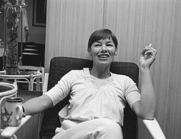 Glenda Jackson, actor, pictured enjoying a drink available as Framed ...